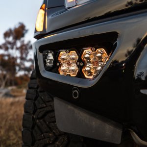 Ford Raptor Fog Light Pocket Kit - Baja Designs - Squadron Sport 2.0 - Clear - `21-`25 Ford Raptor Fog Light Pocket Kit - Baja Designs - Squadron Sport 2.0 - Clear - `21-`25